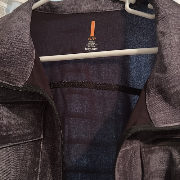 Black washed trucker jacket Lucy - Picture 2 of 5